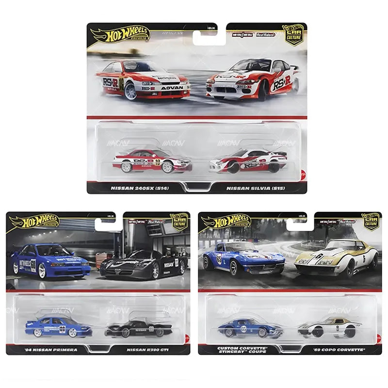 Hot selling Wheels Premium Car Culture Nissan 2 Pack Lot of 3