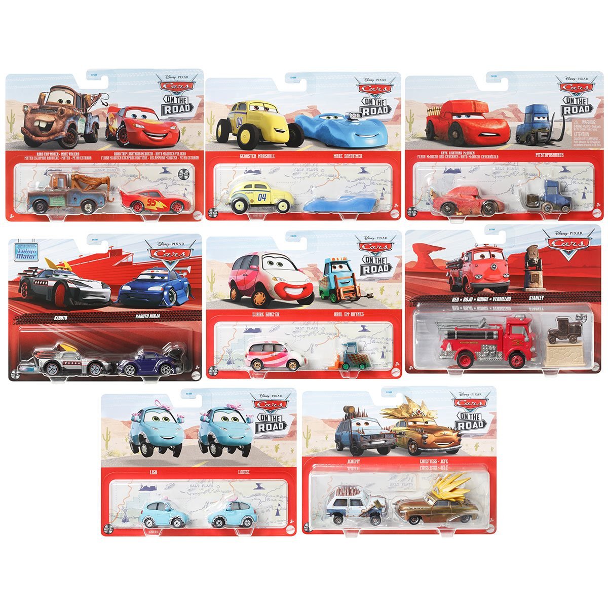 Cars Character Car Vehicle 2-Pack 2023 Mix 4 – Hot Match Collectables
