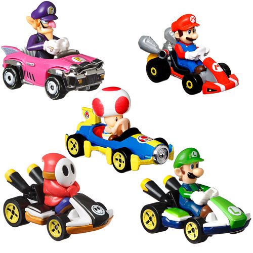 Hot Wheels Super Mario Bros. Theatrical Movie Mario Kart Diecast Vehicle  (HKD42)