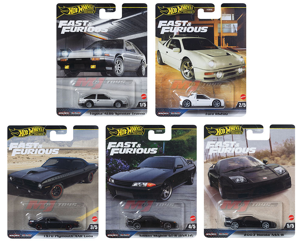  Hot Wheels Fast & Furious Bundle of 6 Cars from Fast