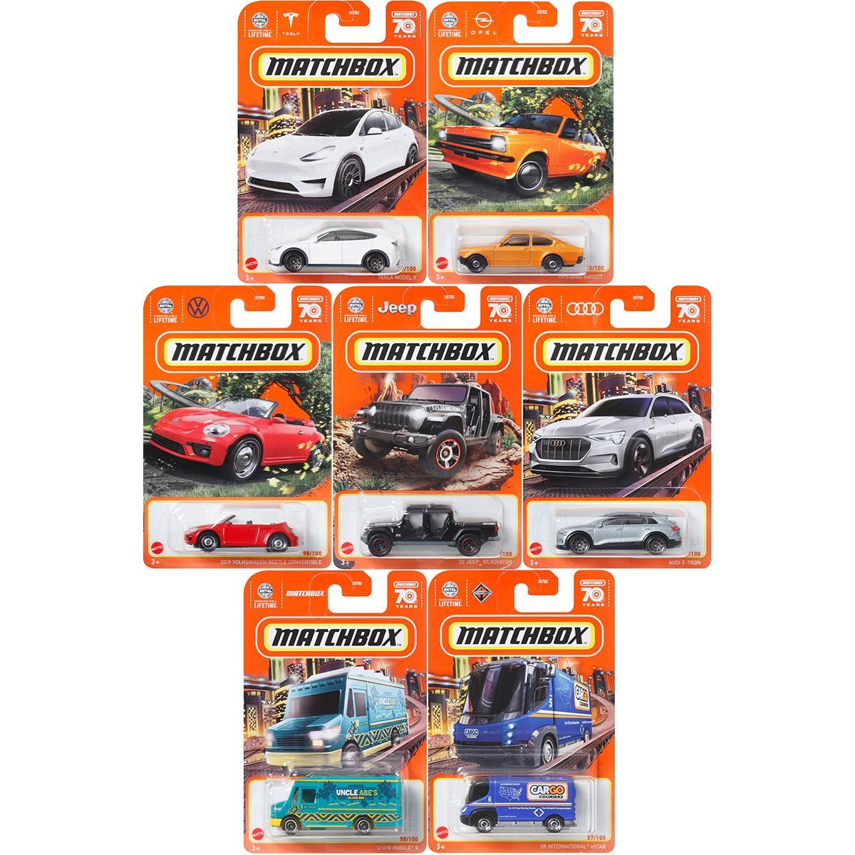 Matchbox Car Collection 2023 Mix 5 Vehicles (P) Hot Match Collectables