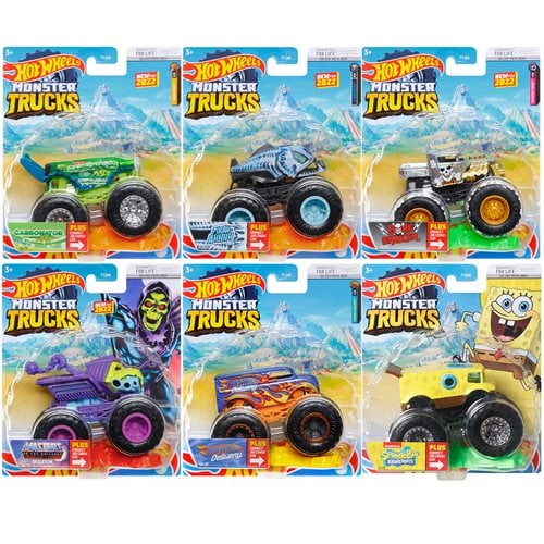 Hot Wheels Monster Trucks 1:64 Scale Vehicle Mix 8 – Hot Match