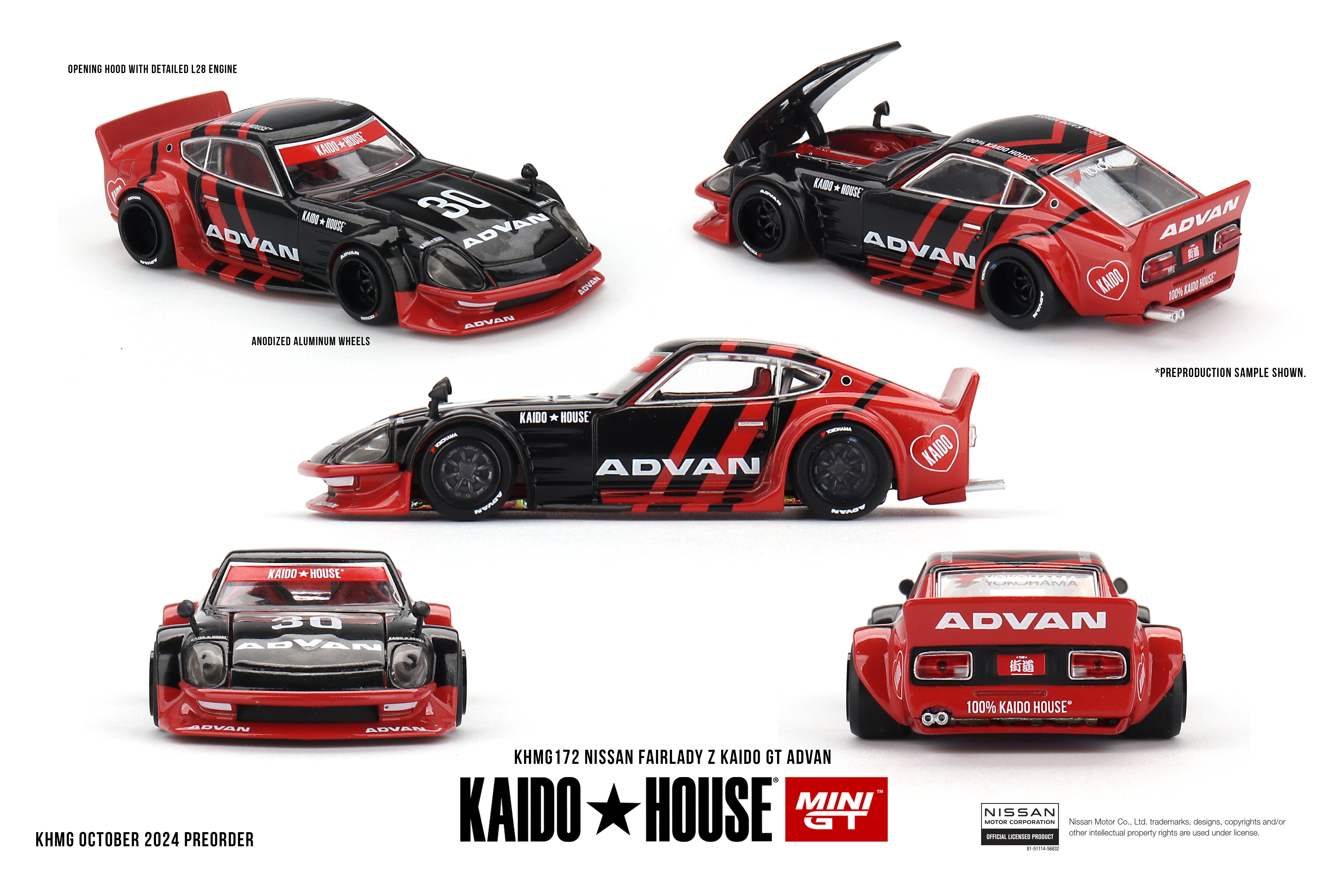 Kaido store 6 different cars