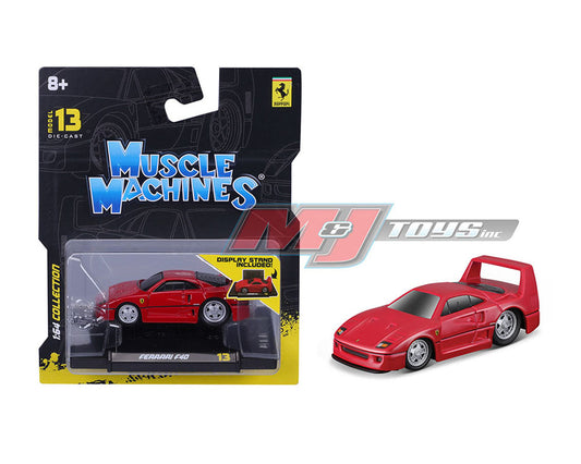 Muscle Machines 1:64 Ferrari F40 – Red