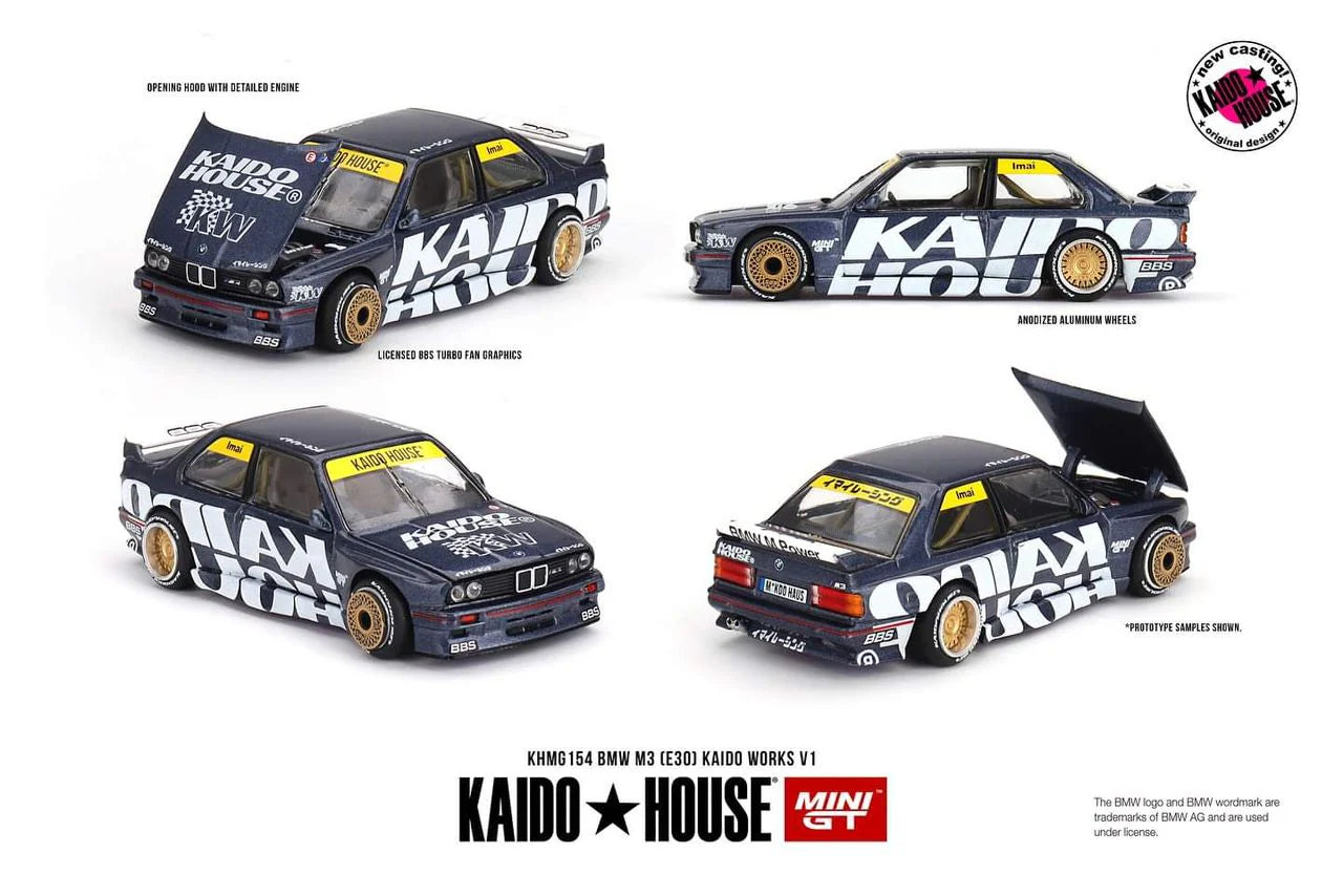 Mini GT x Kaido House 1:64 BMW M3 (E30) Kaido Works V1