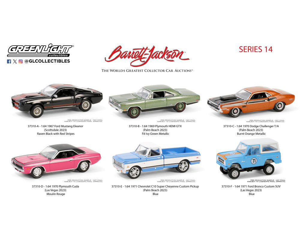 Greenlight 1:64 Barrett-Jackson Series 14 - Set of 6