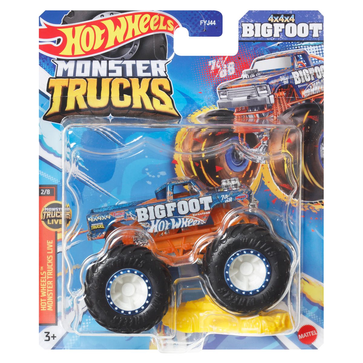 Hot Wheels Monster Truck Plus Car 1:64 Scale Vehicle 2-Pack 2024 Mix 1 –  Hot Match Collectables