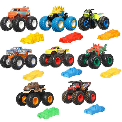 Hot Wheels Monster Truck Plus Car 1:64 Scale Vehicle 2-Pack 2024 Mix 1 – Hot  Match Collectables