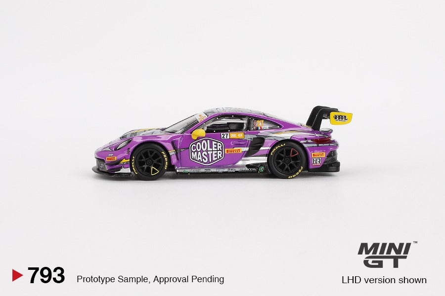 Mini GT 1:64 Porsche 911 GT3 R #27 HubAuto Racing 2023 FIA GT World Cup 70th Macau Grand Prix