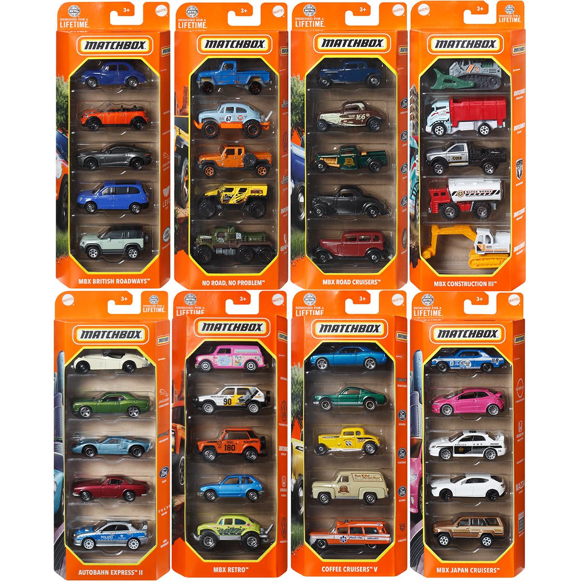 Matchbox Car Collection 5-Pack 2024 Mix 4 Vehicle – Hot Match Collectables