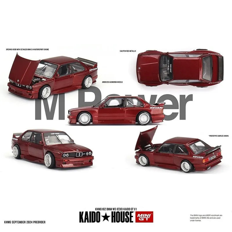 Mini GT x Kaido BMW M3 (E30) Red KHMG162