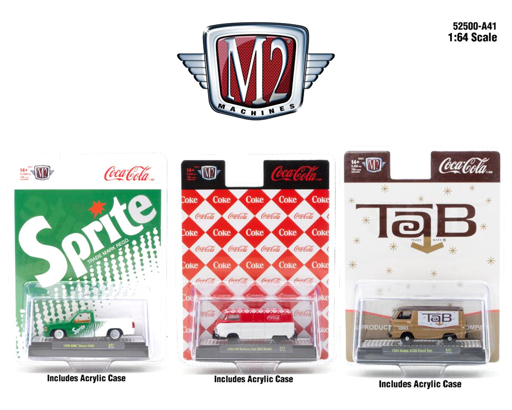 M2 Machines 1:64 Coca-Cola 2024 Release A41 Assortment