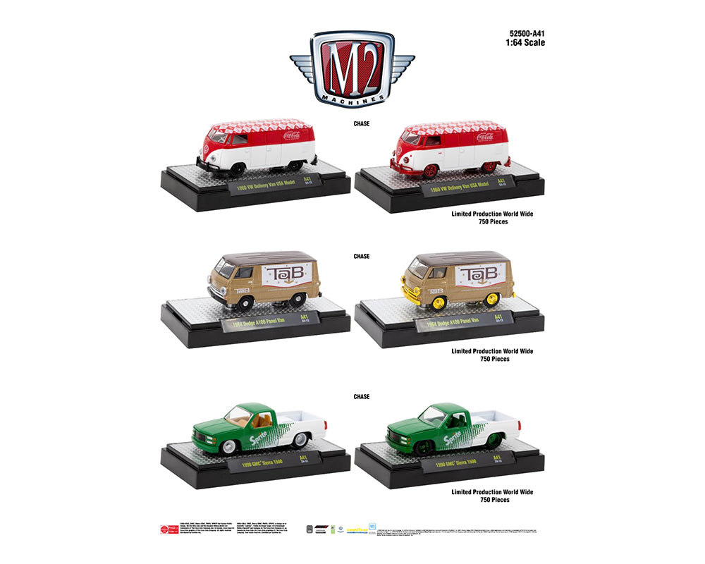 M2 Machines 1:64 Coca-Cola 2024 Release A41 Assortment