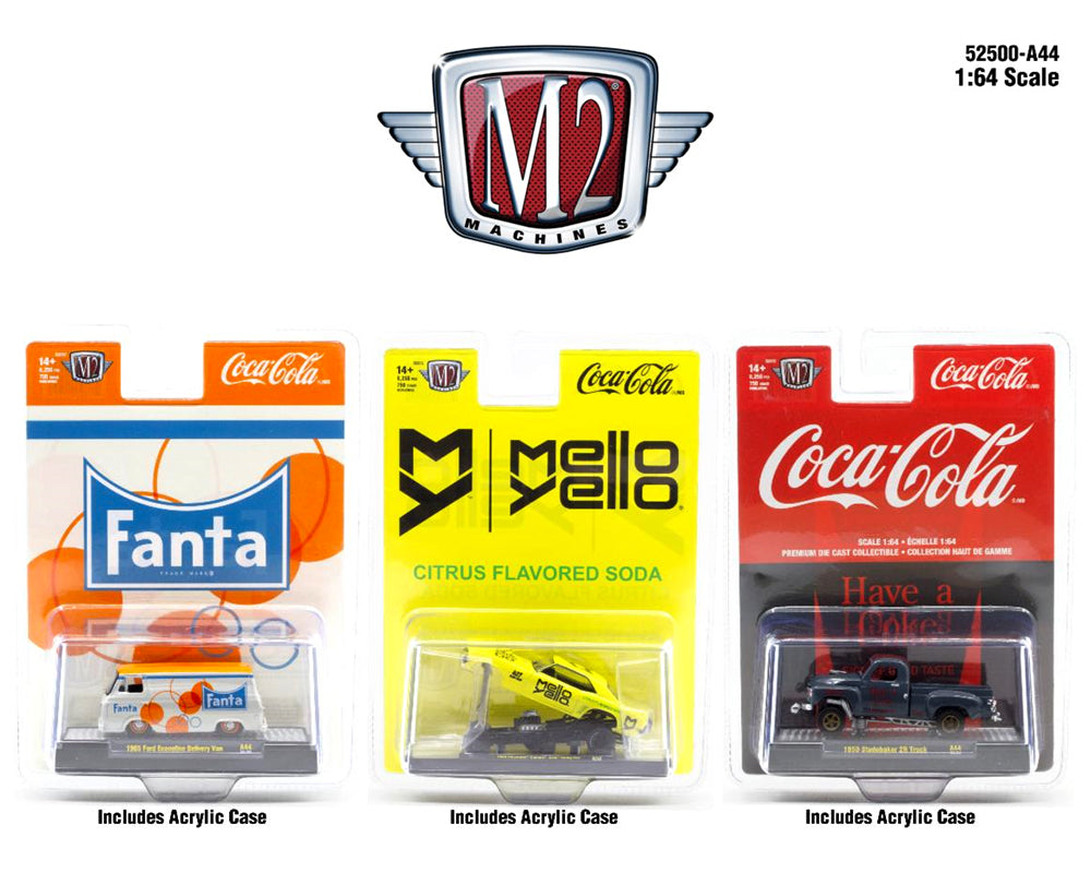 M2 Machines 1:64 Coca-Cola 2024 Release A44 Assortment