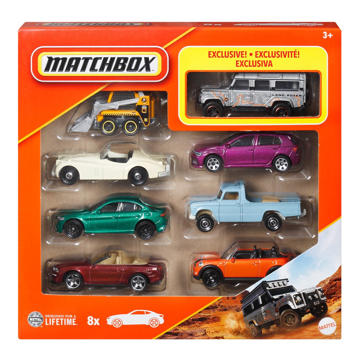 Matchbox 1:64 Scale 2025 Wave 2E Die-Cast Vehicle 8-Pack