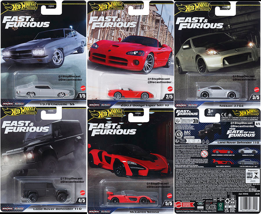 Hot Wheels Premium 2024 Fast & Furious - Mix 5 (J)