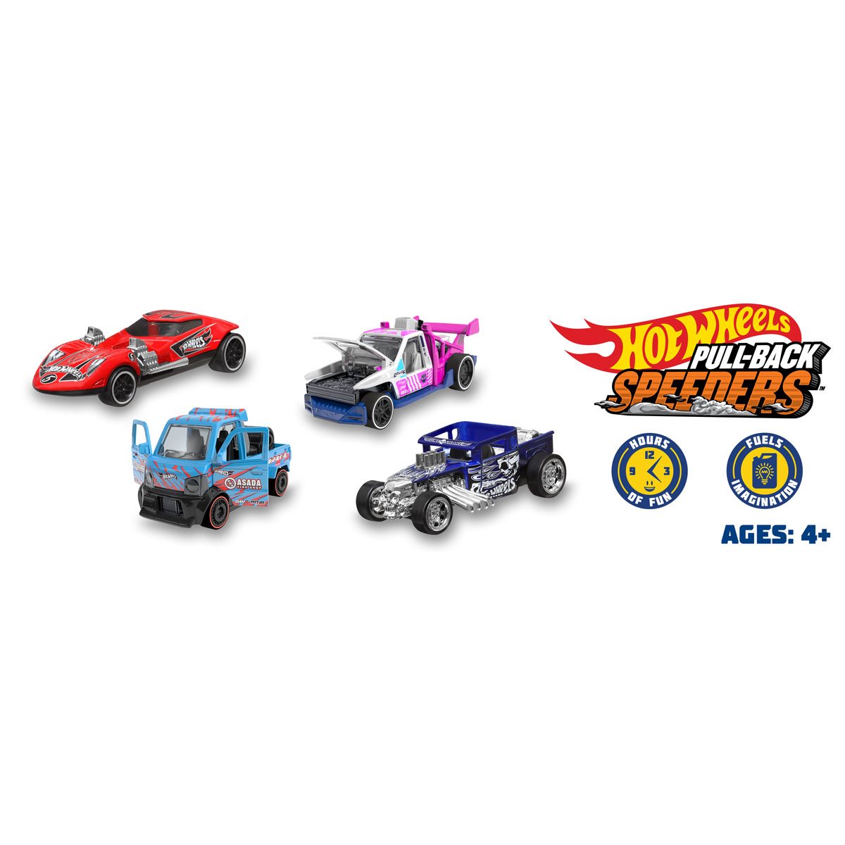 Hot Wheels Pull-Back Speeders 2024 Mix 1