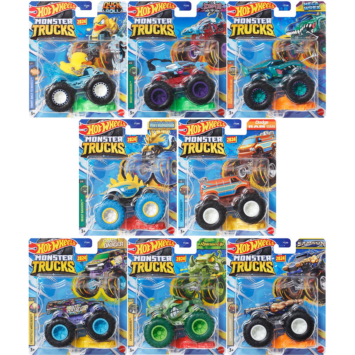 Hot Wheels Monster Trucks 1:64 Scale Vehicle 2024 Mix 5