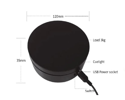 Mini Turntable Display 4.75″ – Black