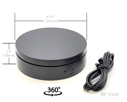 Mini Turntable Display 4.75″ – Black