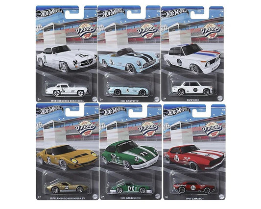 Hot Wheels Vintage Racing 2024 Mix 1 - CHASE CHANCE - SEALED CASE OF 10