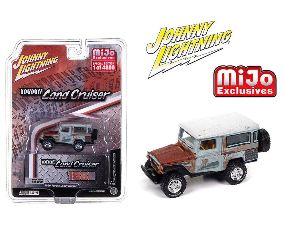 Johnny Lightning 1:64 1980 Toyota land Cruiser Weathered Patina Limited 4,800 pcs – Mijo Exclusives