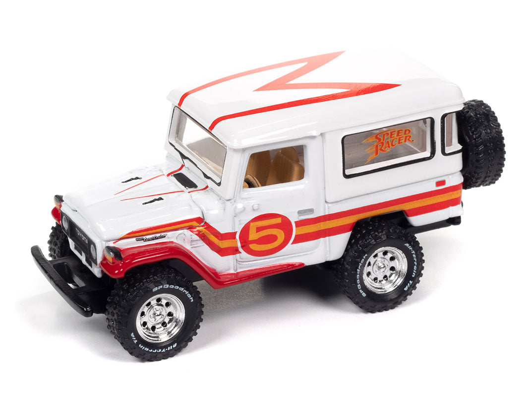 Johnny Lightning 1:64 1980 Toyota land Cruiser Speed Racer Livery Limited  3,600 pcs – Mijo Exclusives