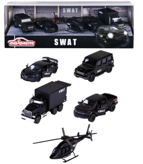 Majorette 5-Pack SWAT Edition Premium Cars