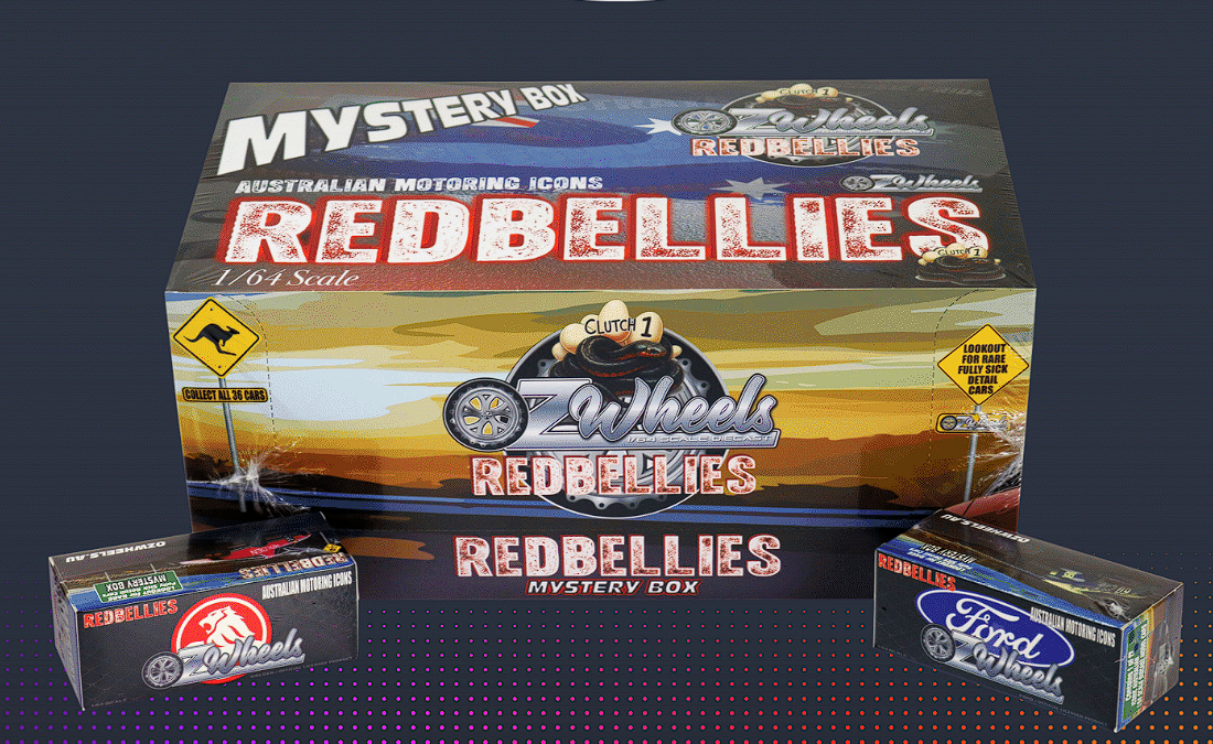 Oz Wheels 1:64 Red Bellies Mystery Boxes