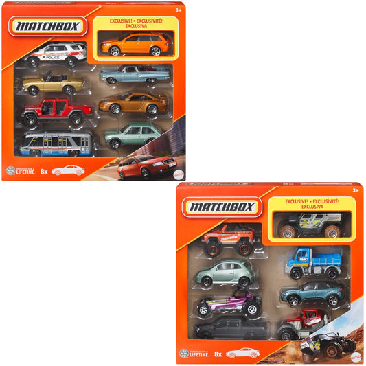 Matchbox 1:64 Scale 2025 Wave 3F Die-Cast Vehicle 8-Pack