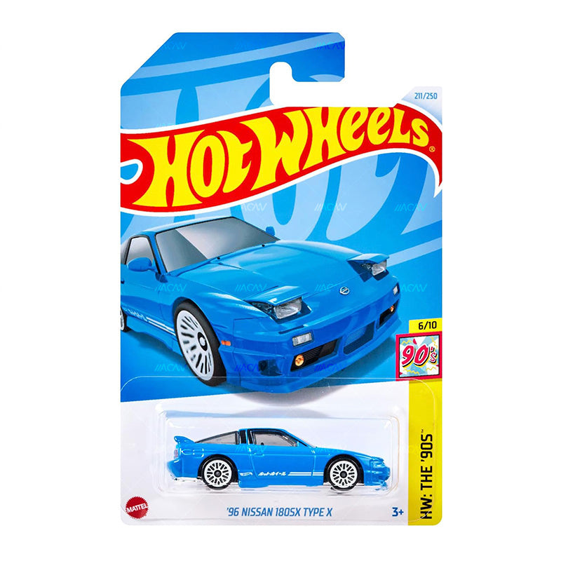 Hot Wheels 2024 '96 Nissan Skyline 180SX Type X Blue Silvia