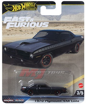 Hot Wheels Premium Toy Car Inspired by Fast & Furious Movies in 1:64 Scale,  Collectible Vehicle 