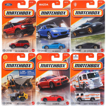 Matchbox Car Collection 2025 Mix 3C Long Card