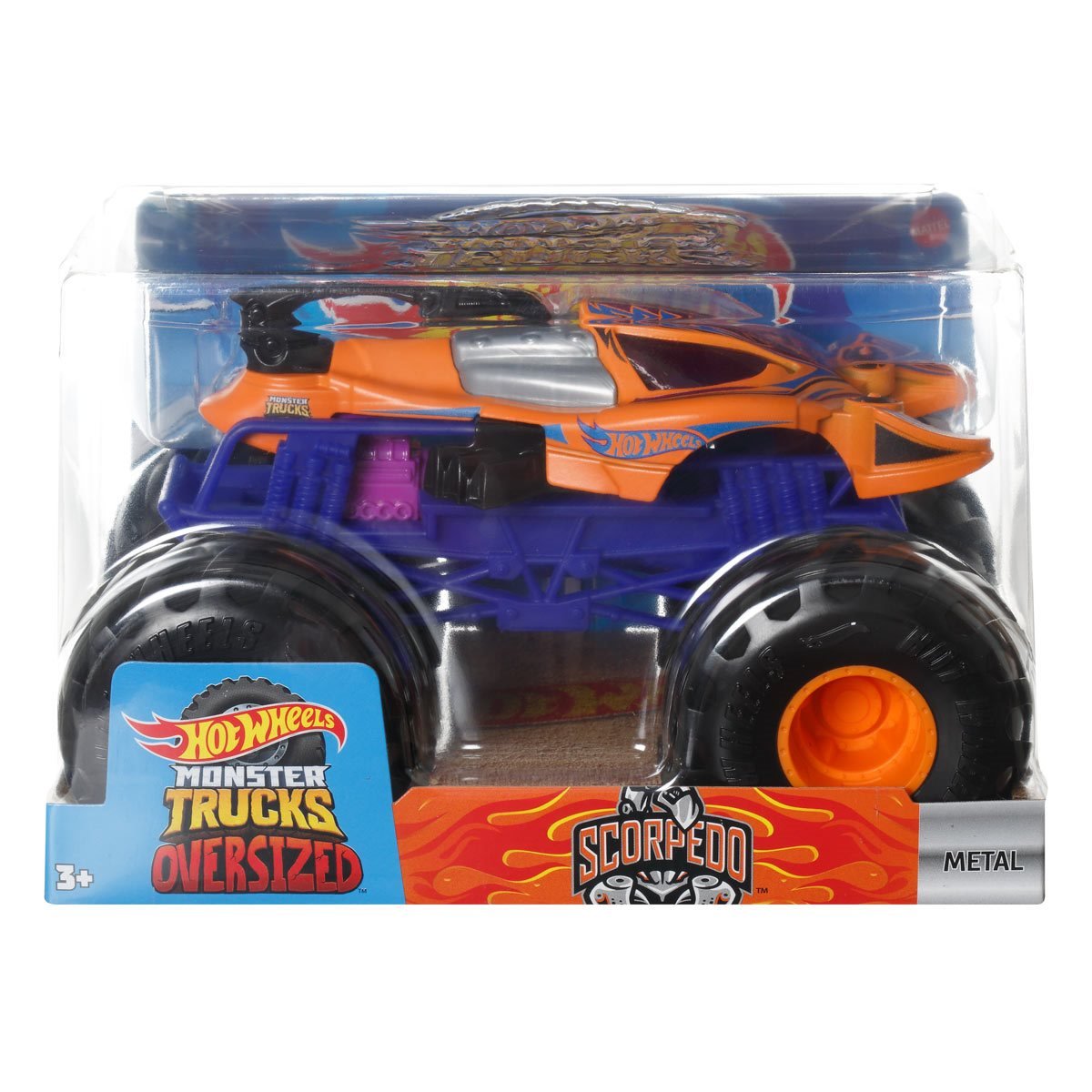 Hot Wheels Monster Trucks 1 24 Scale Vehicle 2024 Mix 2 Oversized Hot   D811ef449e3345a6adf79842bc9863b5xl 