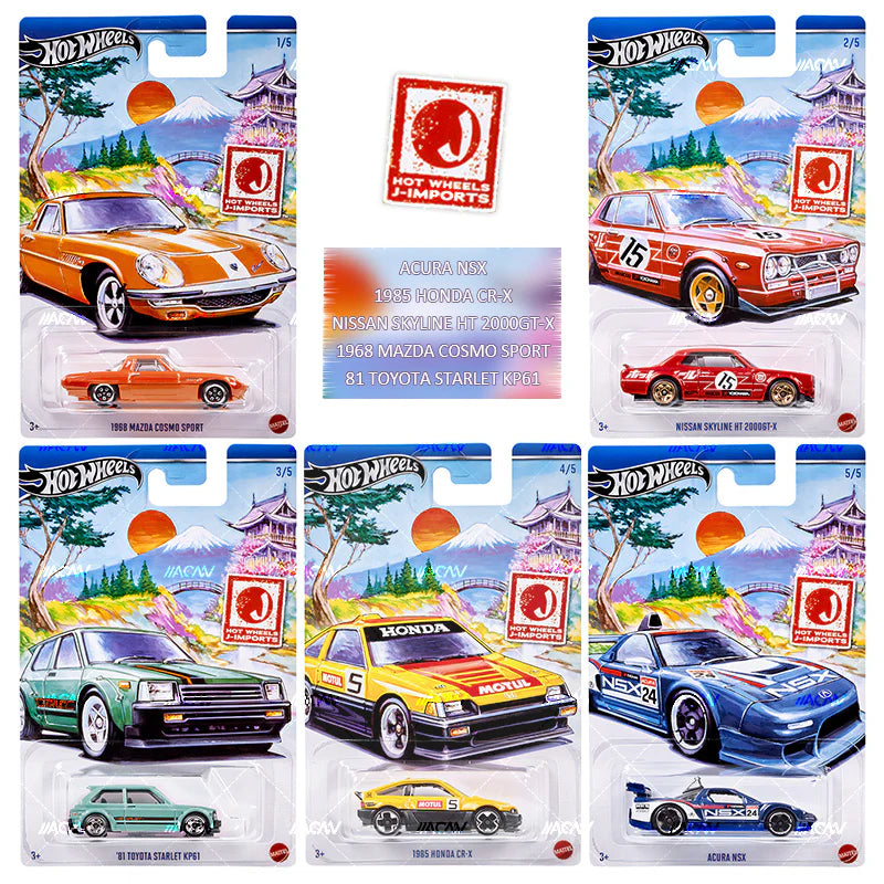 Hot Wheels Themed Automotive - J-Imports - Mix 6F 2024