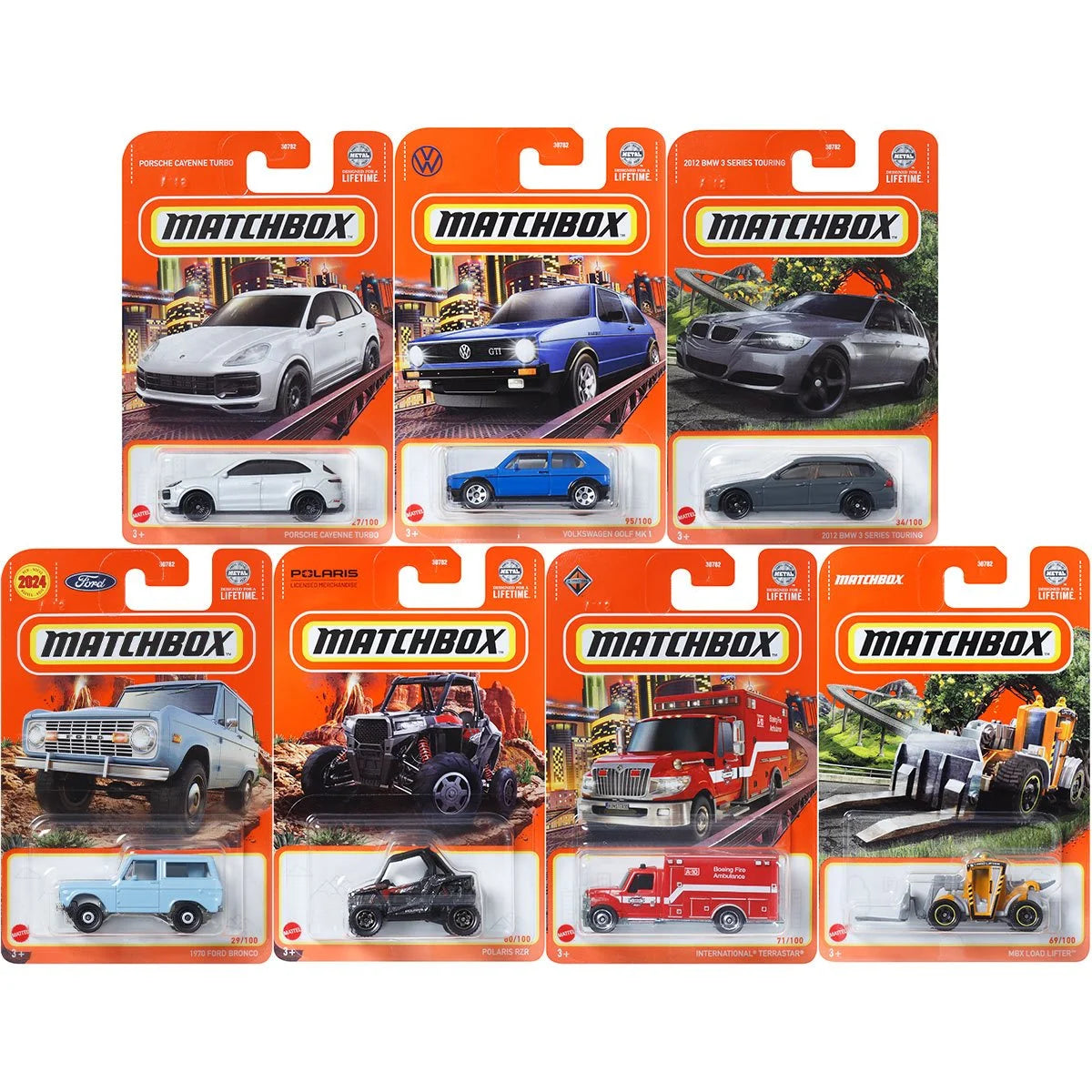 Matchbox Car Collection 2024 Mix 6F Long Card