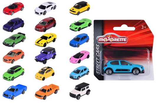 Majorette Street Cars – Set of 18 Licensed Diecast Models - February 2025 Update