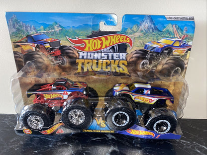 Hot Wheels Monster Trucks Demolition Doubles 2023 Mix 4 2-Pack