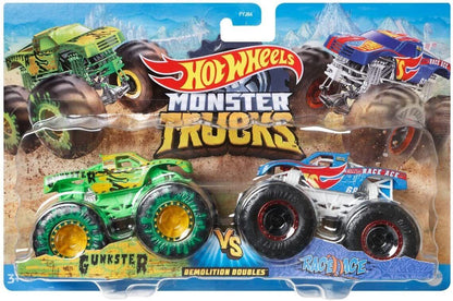 Hot Wheels Monster Trucks Demolition Doubles MOTOSAURUS vs. MEGA