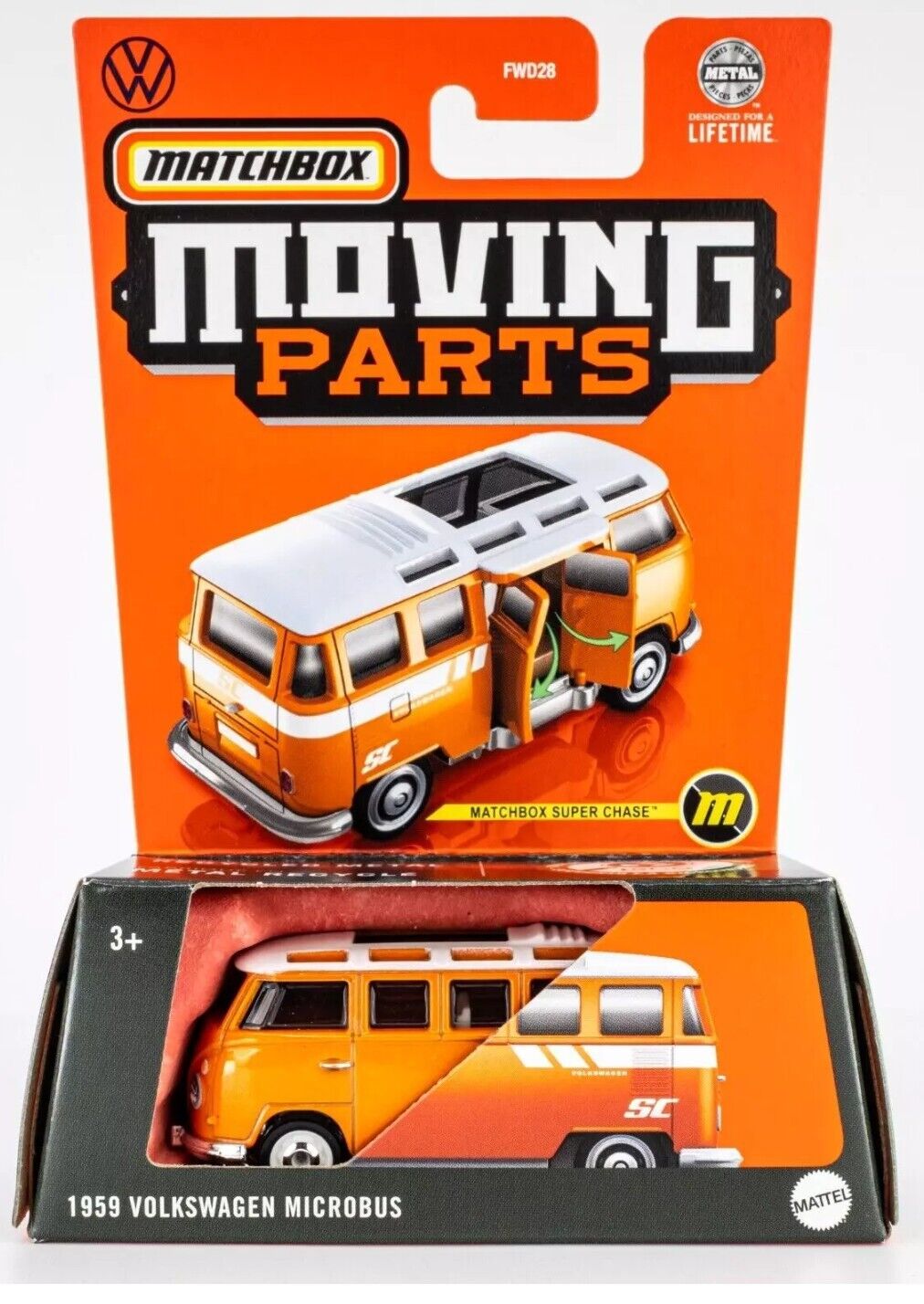 Matchbox Moving Parts 1959 Volkswagen Microbus SUPER CHASE