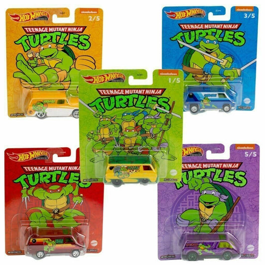 Hot Wheels 1:64 Pop Culture 2022 N Case – Ninja Turtles