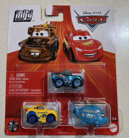 Disney Pixar Cars Mini Racers 3-Pack 2024 Mix 2