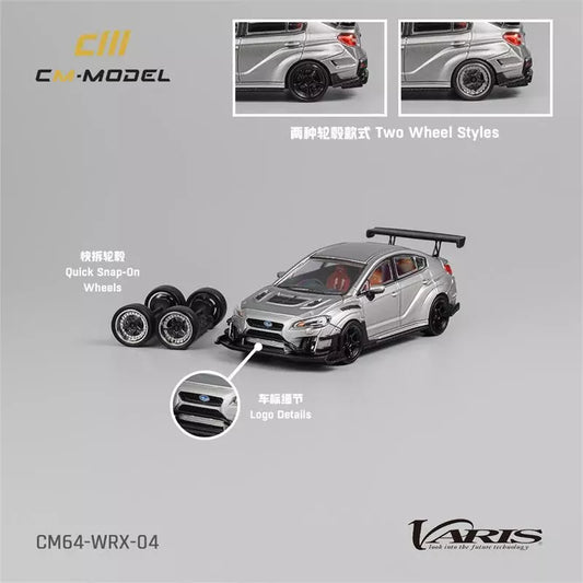 CM Model Subaru VAB WRX STI&S4 Wide Body Kit Silver