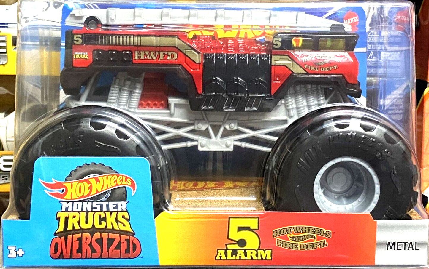 Hot Wheels Monster Trucks 1:24 Scale 2023 Mix 10 Vehicle Case of 4